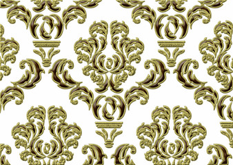 3d geometric emroidery pattern