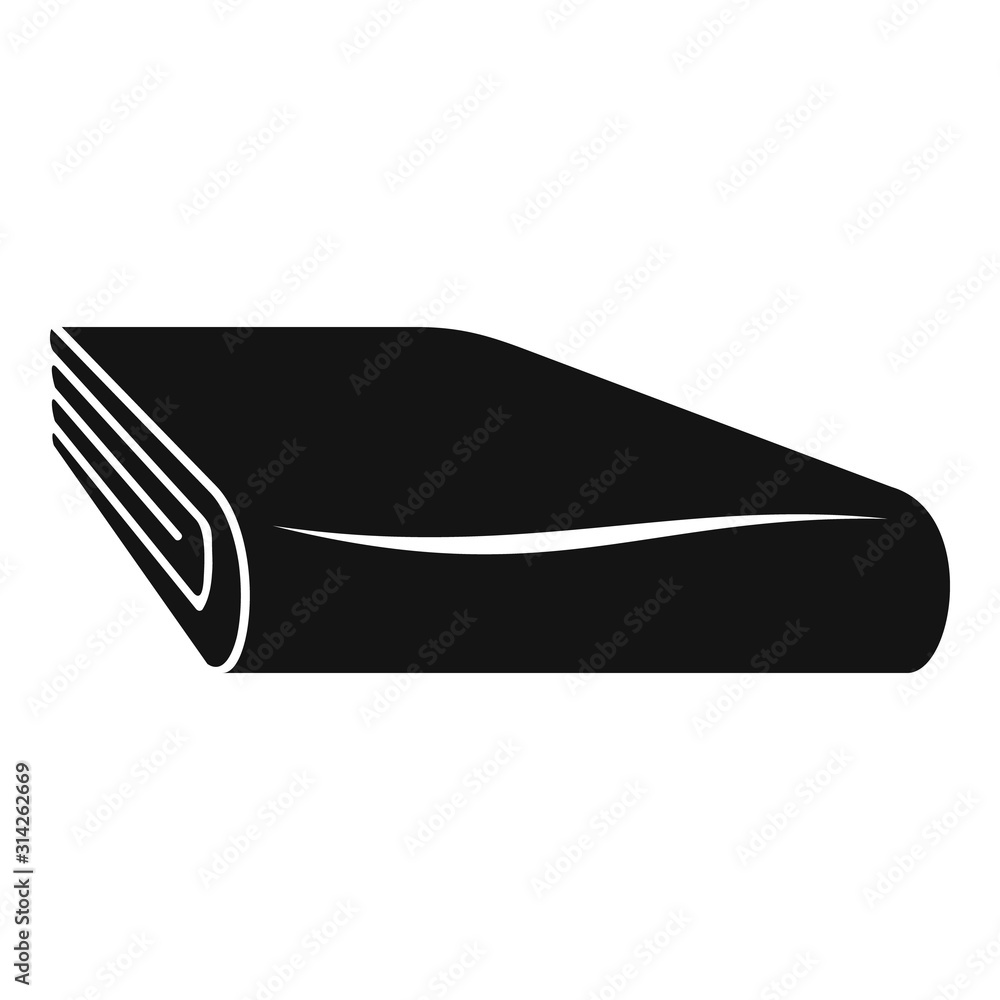 Poster winter blanket icon. simple illustration of winter blanket vector icon for web design isolated on wh