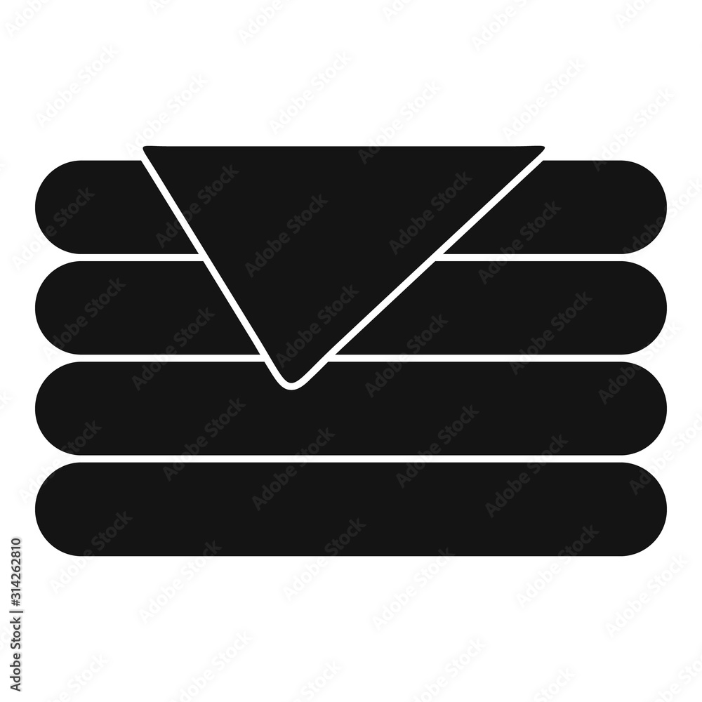 Poster stack blanket icon. simple illustration of stack blanket vector icon for web design isolated on whit