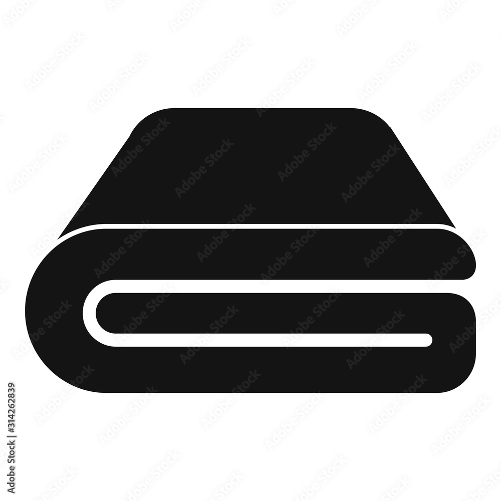 Poster wrap blanket icon. simple illustration of wrap blanket vector icon for web design isolated on white 