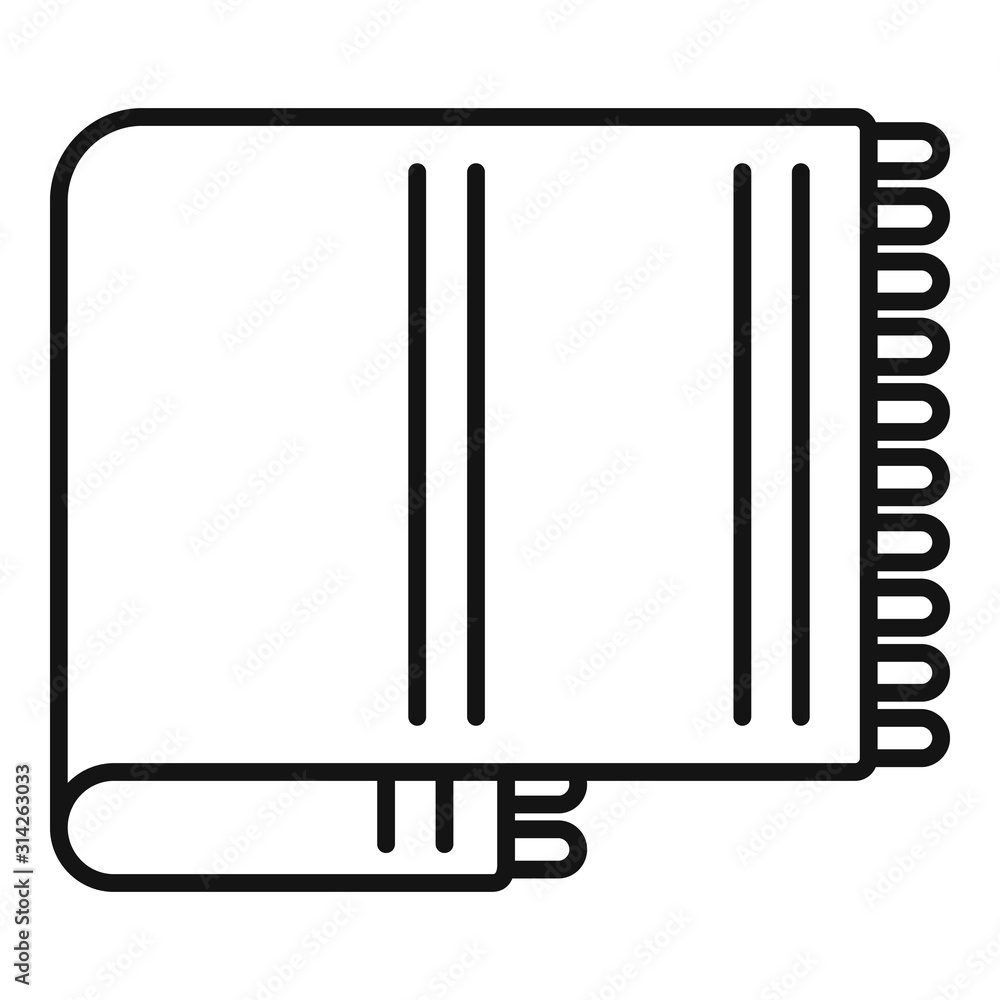 Poster wool blanket icon. outline wool blanket vector icon for web design isolated on white background