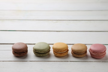 delicious colorful candies called macarons
