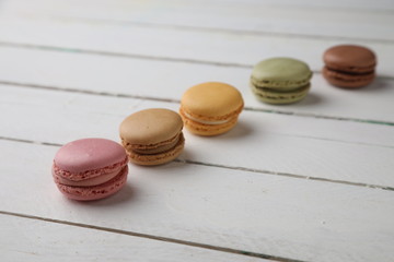 delicious colorful candies called macarons