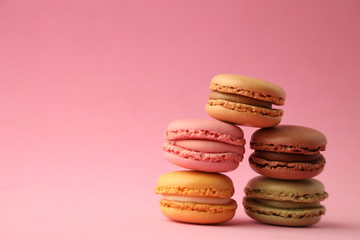 delicious colorful candies called macarons
