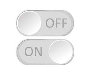 On and Off toggle switch buttons. 