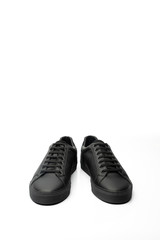 black shoes isolated on white background