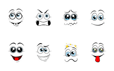 Cartoon emoji vector