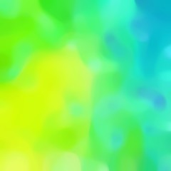 Obraz premium blurred bokeh square format background with pastel green, turquoise and green yellow colors space for text or image