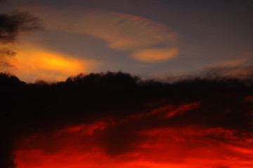 Beautiful sky during sunset