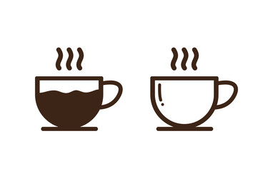 Coffee cup icon. Vector illustration. on white background