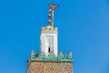 Al-Karaouine university minaret in the Medina of Fes el Bali