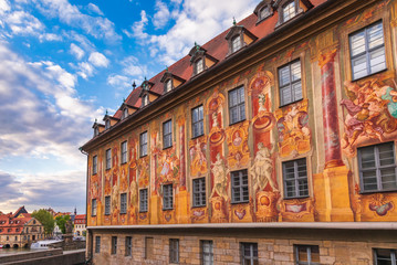 Bamberg Old Town Hall frescoes Bavaria Germany