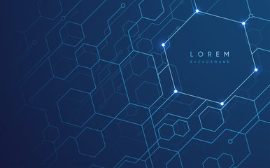 Abstract technology blue lines bacjground