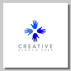 Obraz premium hand logo, can be used for website and company logos