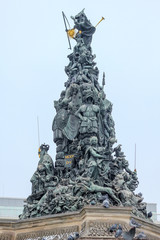 Part of the Grupello pyramid on top of the fountain at Paradeplatz in Mannheim