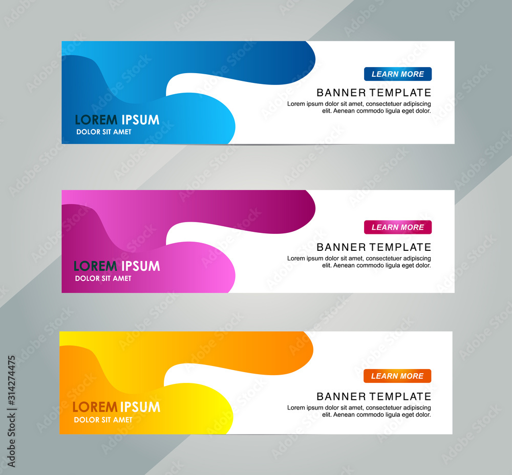 Wall mural creative abstract web banner design background or header templates