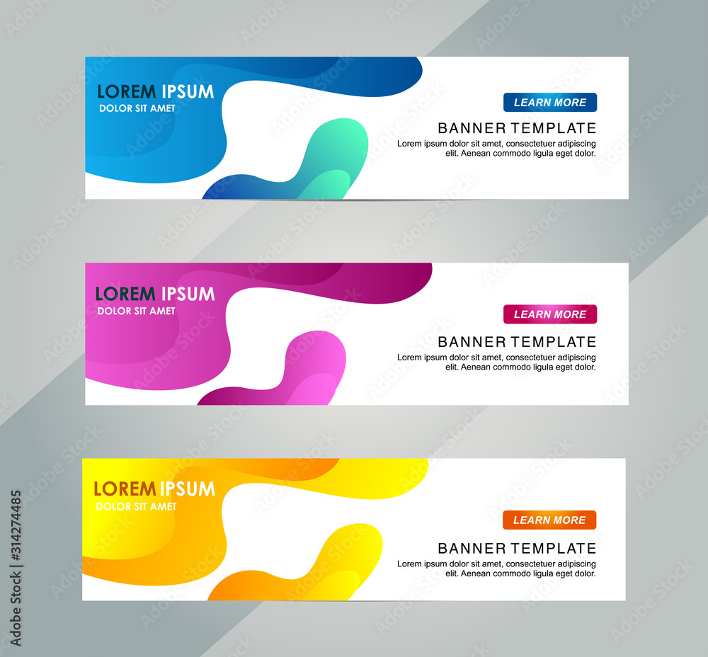 Wall mural creative abstract web banner design background or header templates