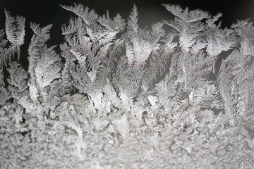 Eis,Eisblumen,Fenster,weiß,Frost,