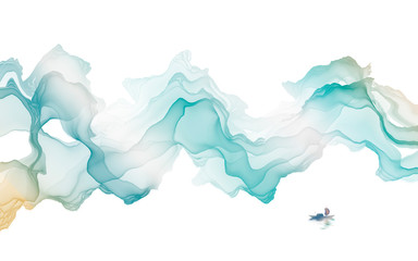 Ink landscape decoration illustration abstract line poster background