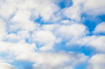 pattern blue day sky with white clouds