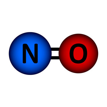 Nitric oxide gas molecule icon.