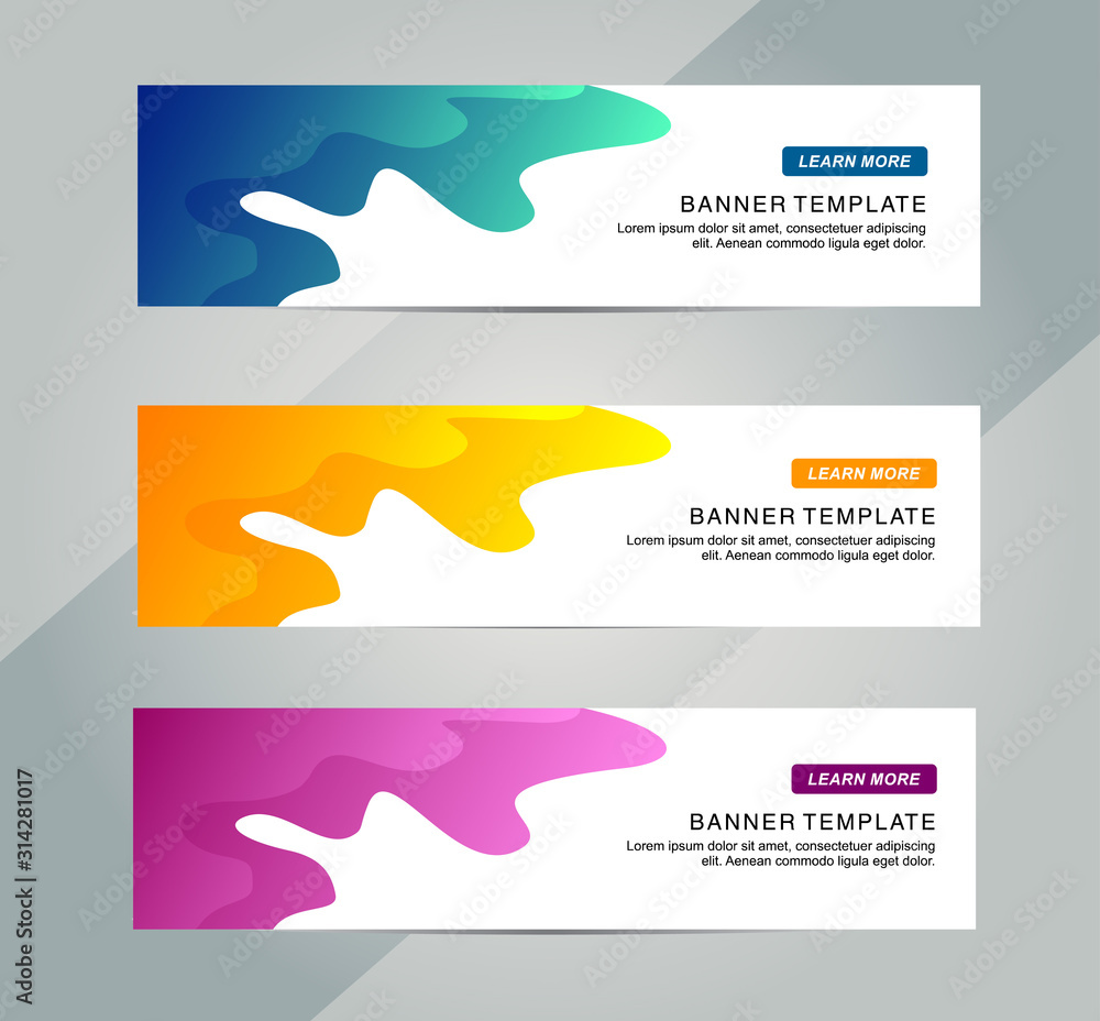 Wall mural abstract web banner design background or header templates