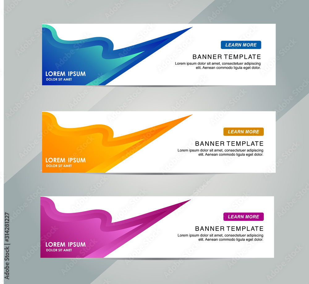 Wall mural abstract web banner design background or header templates