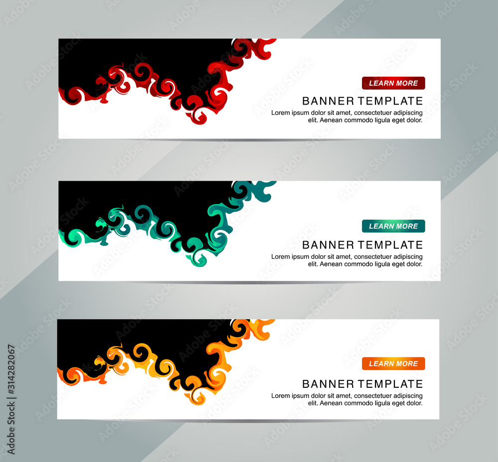 Wall mural abstract web banner design background or header templates