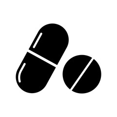 Capsule and pill icon
