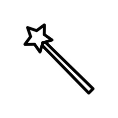 Magician stick wizard icon
