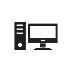 computer pc icon vector eps 10