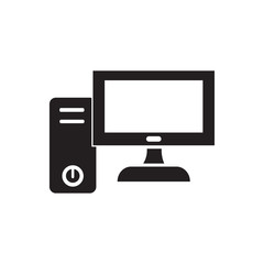 computer pc icon vector eps 10