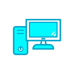 computer pc icon vector eps 10