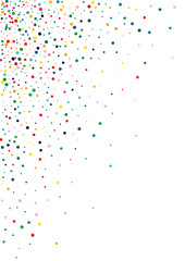 White Abstract Polka Background. Green Carnival Dust Banner. Flying Invitation. Invitation Orange Illustration.