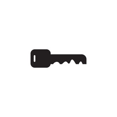 Simple key logo icon design vector template