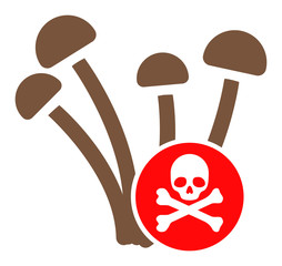 Fungicide vector icon. Flat Fungicide symbol is isolated on a white background.