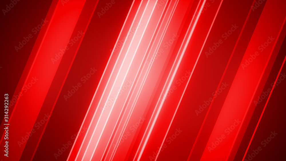 Aufkleber abstract red background with smooth diagonal lines