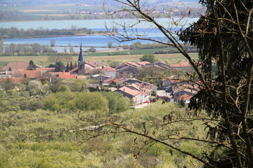 Tiny french village during spring time