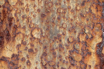 Old rusty metal plate texture