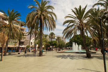 Obraz premium View to San Antoni-Ibiza