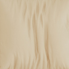 Soft leather textured folds background panel of beige color. 3d rendering