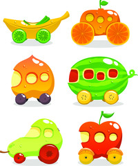 fruit car icons