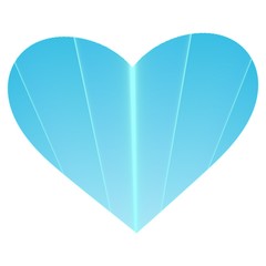 happy Valentine's day. blue heart with bright stripes. postcard, poster, sticker. wedding logo.