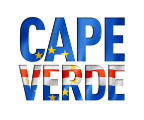 Cape Verde flag text font