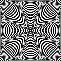 Obraz premium Abstract op art design. Lines texture.