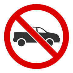 No pickup vector icon. Flat No pickup symbol is isolated on a white background.