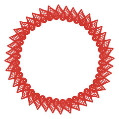Obraz premium valentine s day frame made of beautiful hearts.