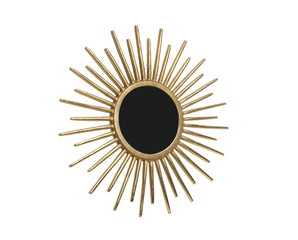 Beautiful modern mirror isolated on white. home decor