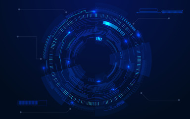 Obraz premium Abstract circuit technology concept background. Vector illustration
