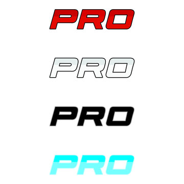 PRO Typography styles - VECTOR
